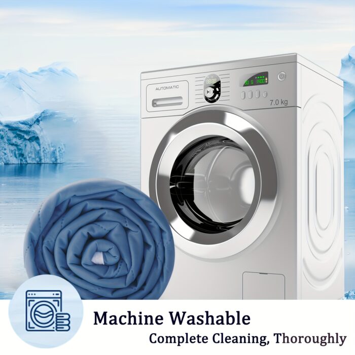 1pc Cooling Summer Blanket - Lightweight & Breathable for Hot Sleepers, Ultra-Soft Light Beige-Friendly Quilted Design, Machine Washable All-Season Use, Solid Color (Blue/Green/Purple) for Home, Office, Travel, Home Comfort Accessory | Quilted Blanket | Machine Washable Blanket, Cooling Blanket for Hot Sleepers - Image 11